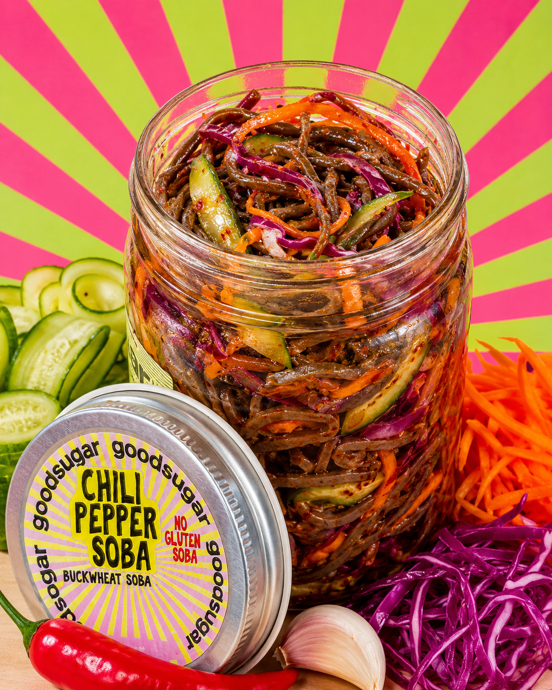 chili pepper buckwheat soba