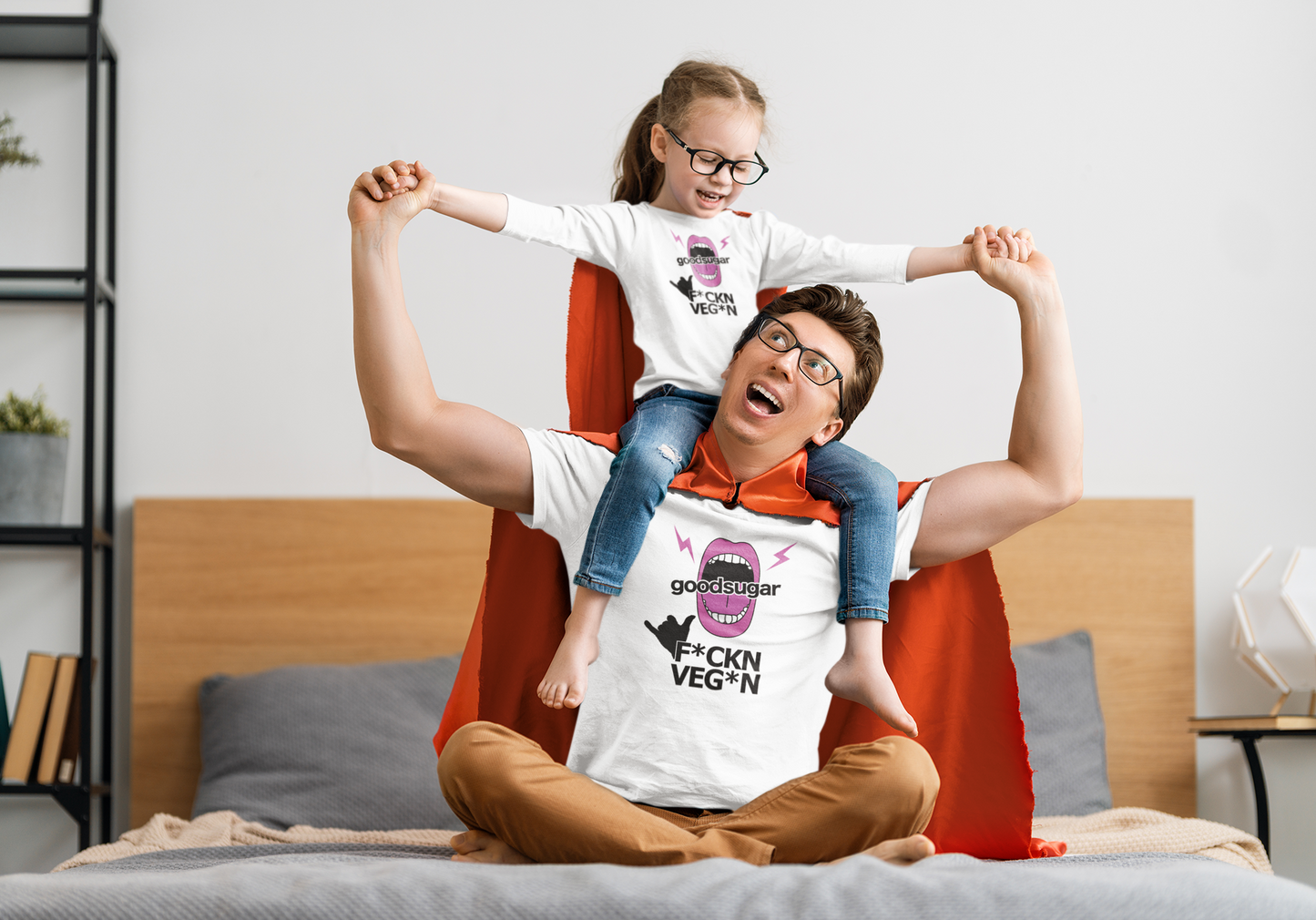 t-shirt: 'F*CKN VEG*N'