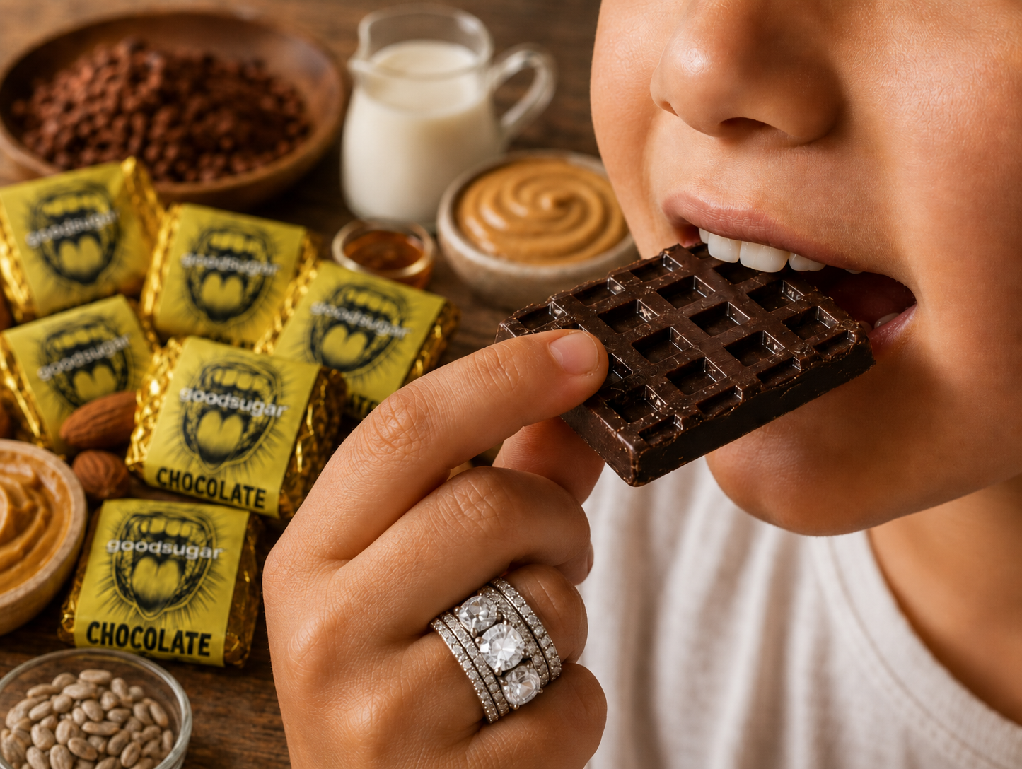 mini-vegan chocolate bar