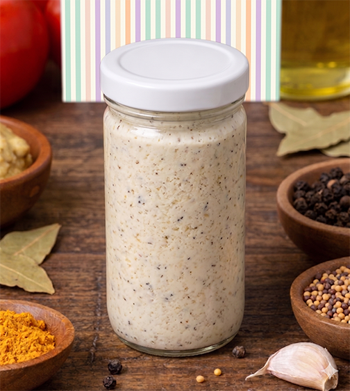 salad dressings (2.5 oz. glass jars)