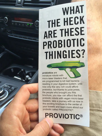 the first marketing brochure i made about probiotics, circa 2014