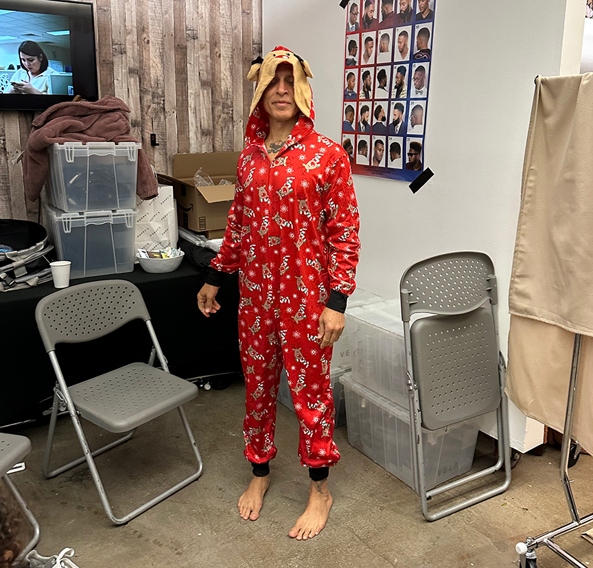 the founder's credentials: i sometimes model pajamas for wall mart