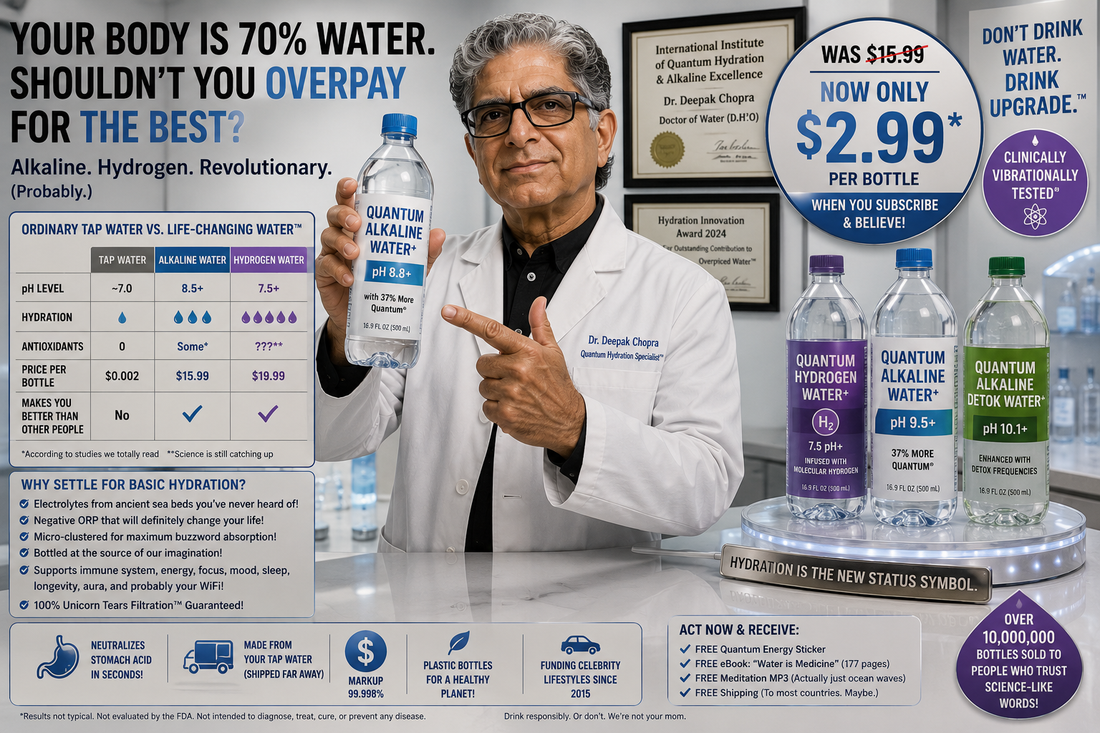 Alkaline Water and Hydrogen Water: The Markup Dressed as Science