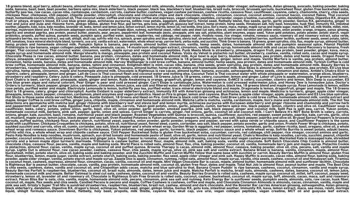 every ingredient