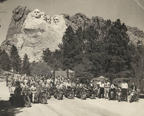 self-help lecture at the 1978 Sturgis motorcycle rally