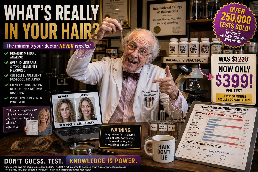 Hair Mineral Analysis !! "$399 to Learn Your Hair Has Hair."
