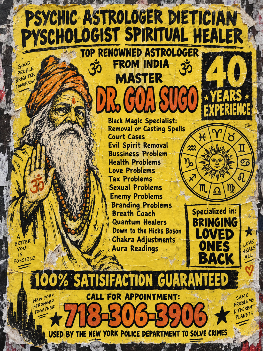 Dr. Goa Sugo = goodsugar, scrambled.
