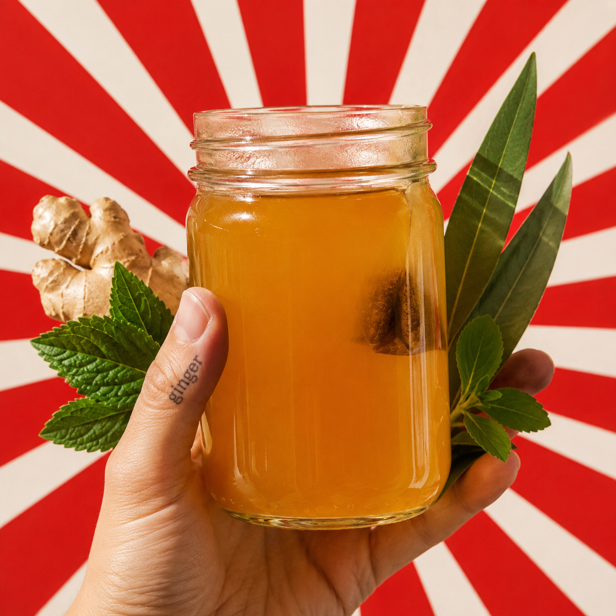 hot tea selections (delivered in a glass mason jar)