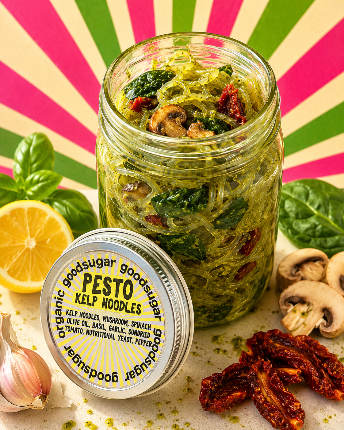 pesto kelp noodles