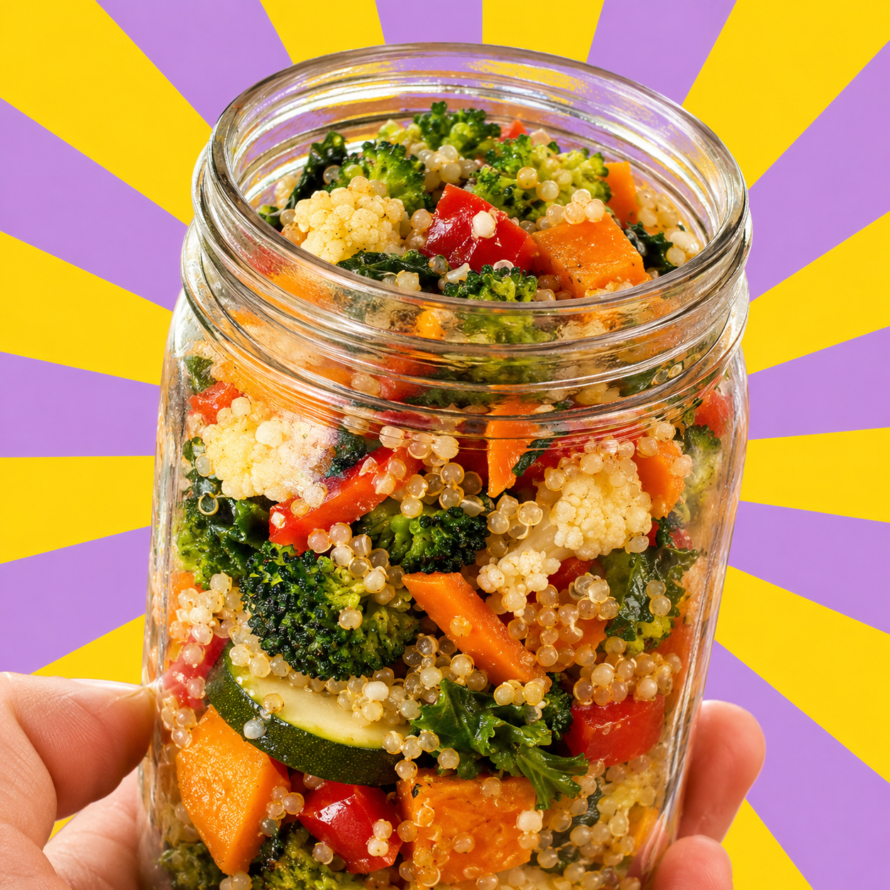 roasted vegetables w/ quinoa