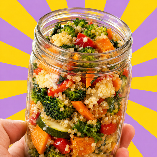 roasted vegetables w/ quinoa